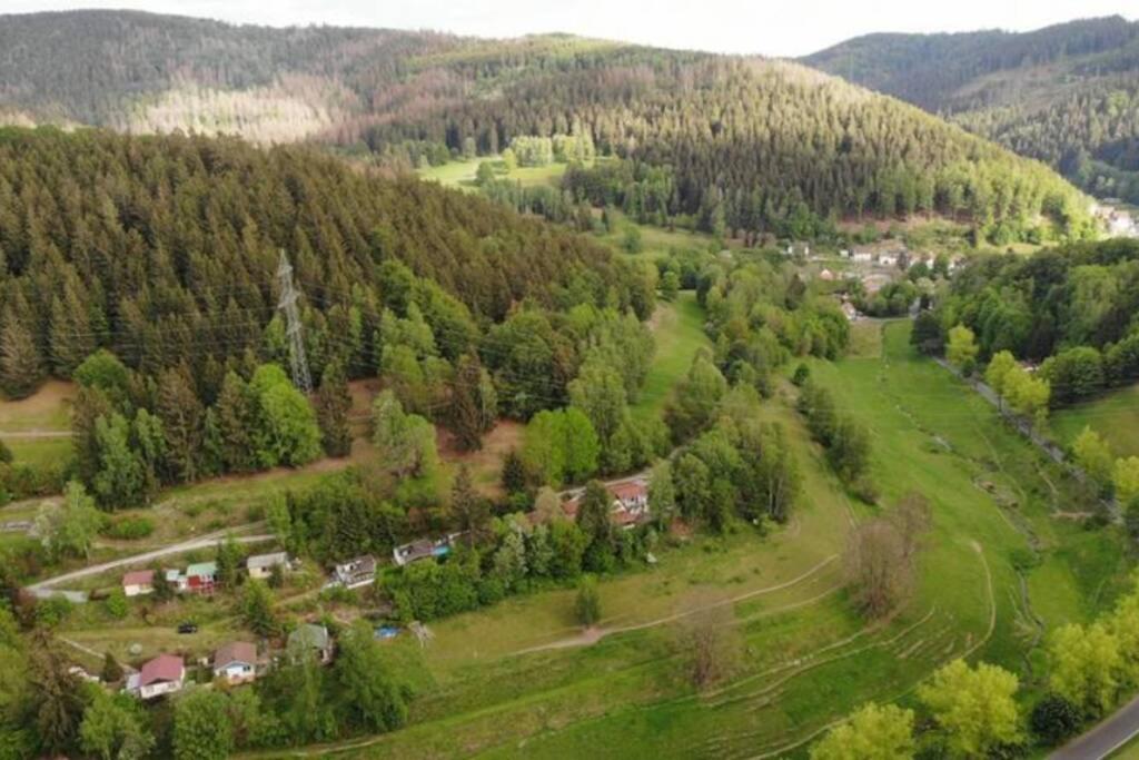 Ruhiges Ferienhaus Am Waldrand Mit Sauna Und Kamin - Hellaberg II Langenbach  Esterno foto